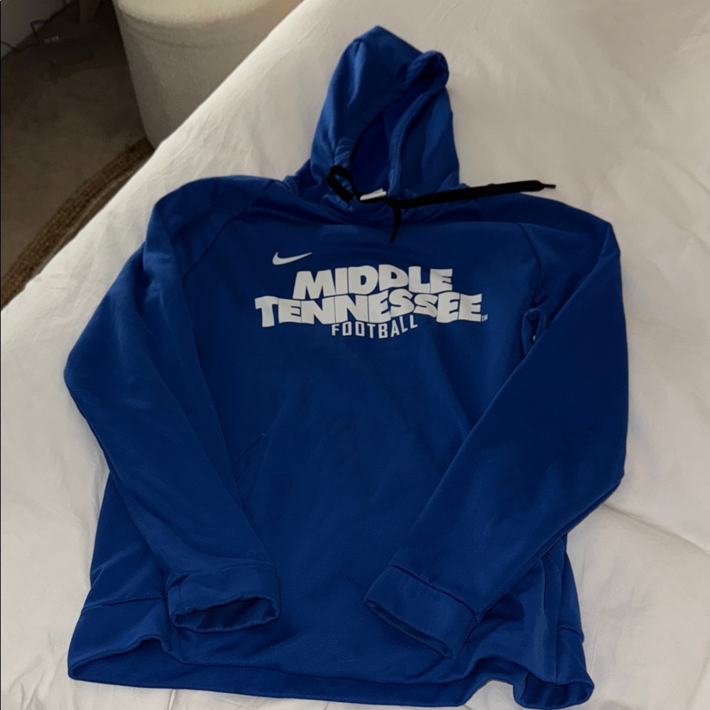 Nike Blue Middle Tennessee Football Hoodie